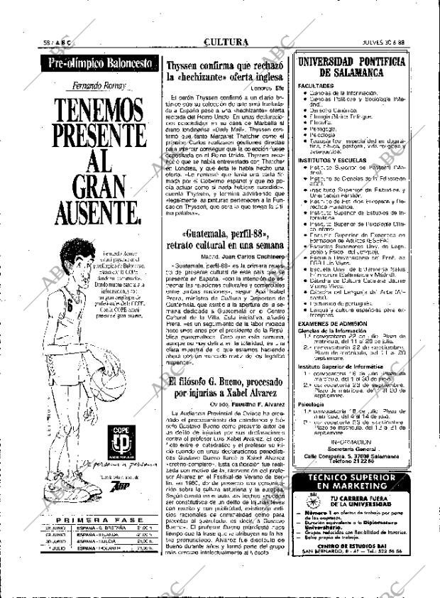 ABC MADRID 30-06-1988 página 58