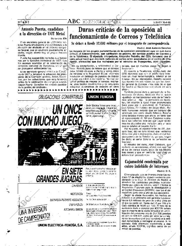 ABC MADRID 30-06-1988 página 80