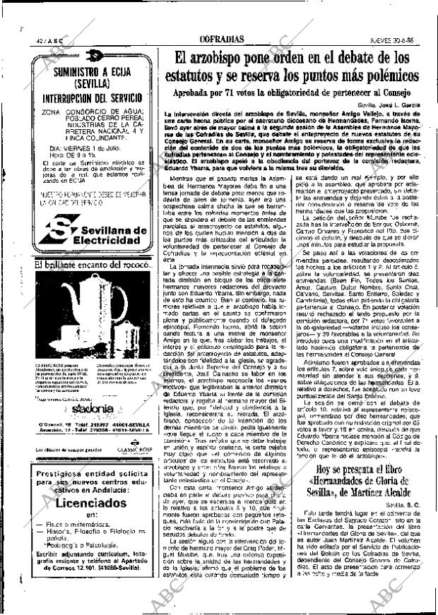 ABC SEVILLA 30-06-1988 página 42