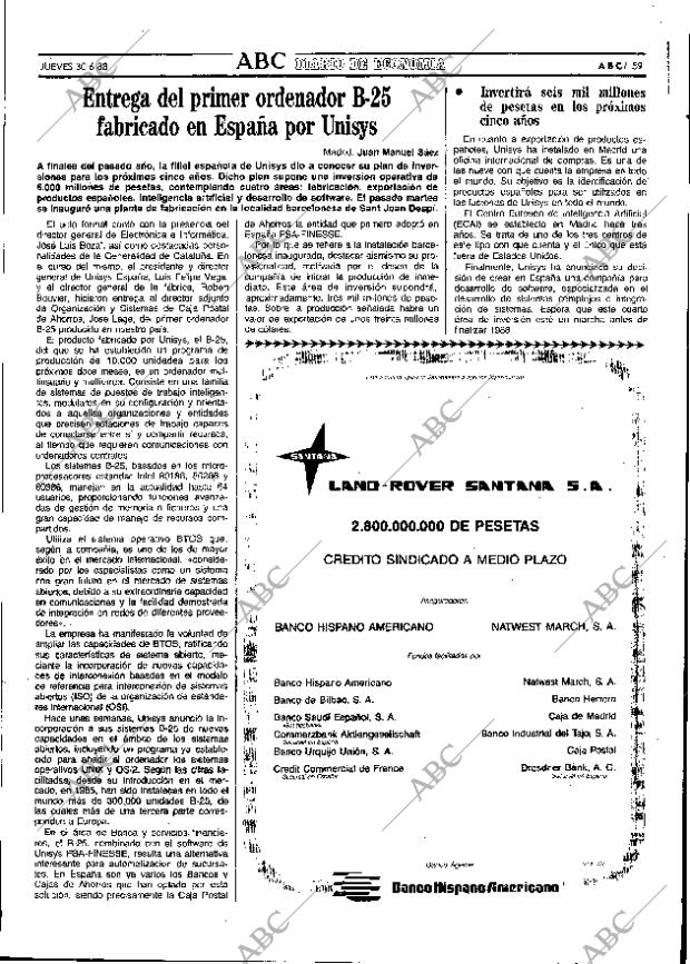 ABC SEVILLA 30-06-1988 página 59