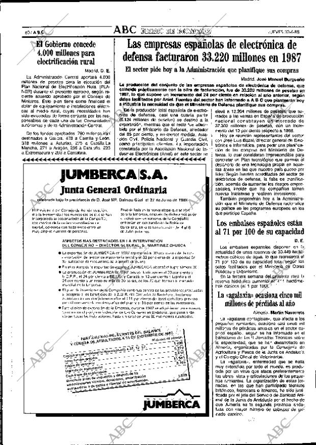 ABC SEVILLA 30-06-1988 página 60