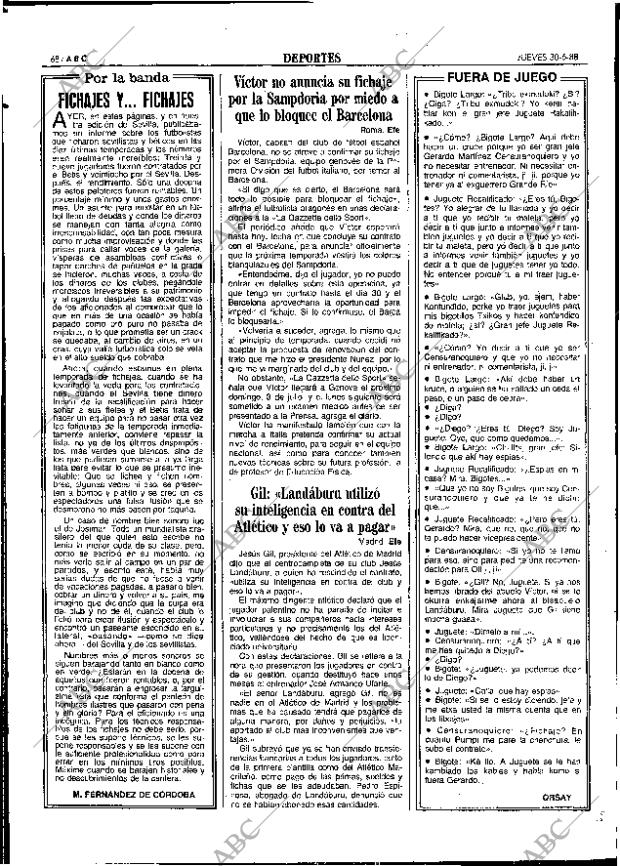 ABC SEVILLA 30-06-1988 página 68