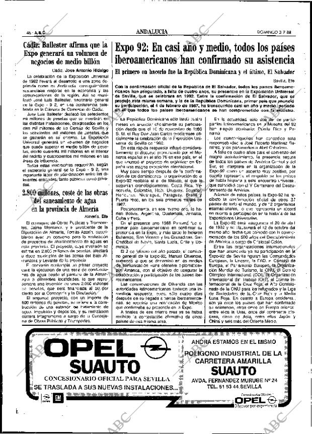 ABC SEVILLA 03-07-1988 página 46