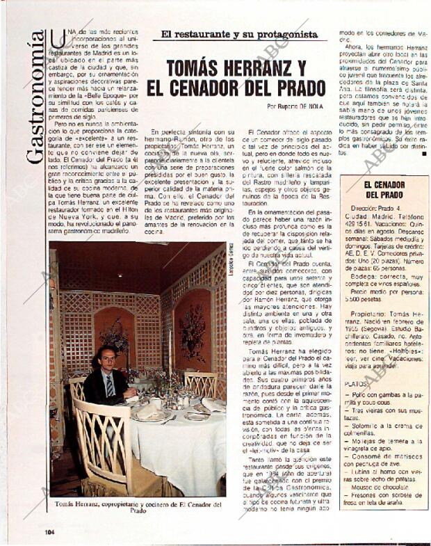 BLANCO Y NEGRO MADRID 03-07-1988 página 104