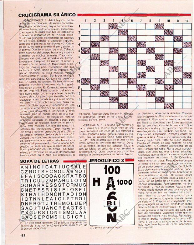 BLANCO Y NEGRO MADRID 03-07-1988 página 132