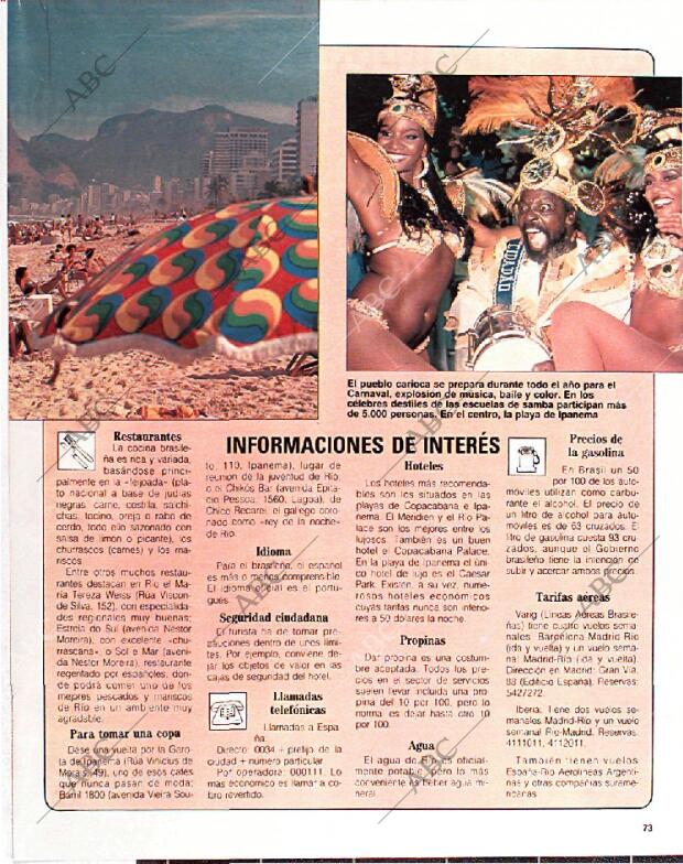 BLANCO Y NEGRO MADRID 03-07-1988 página 73