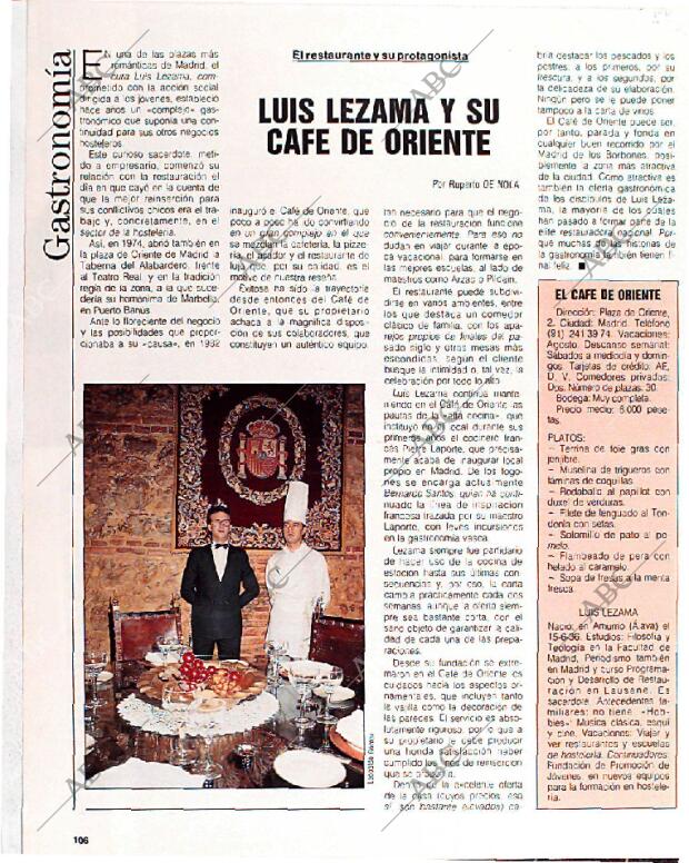 BLANCO Y NEGRO MADRID 10-07-1988 página 106