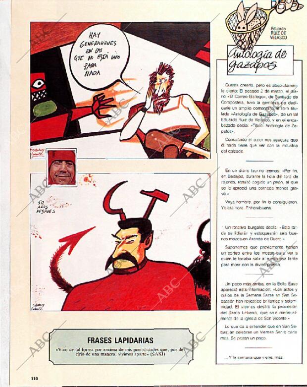 BLANCO Y NEGRO MADRID 10-07-1988 página 110