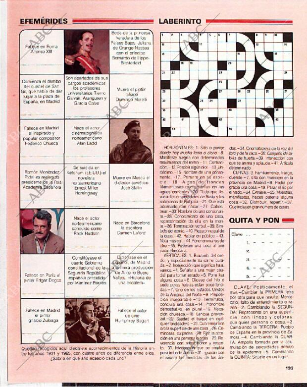 BLANCO Y NEGRO MADRID 10-07-1988 página 133