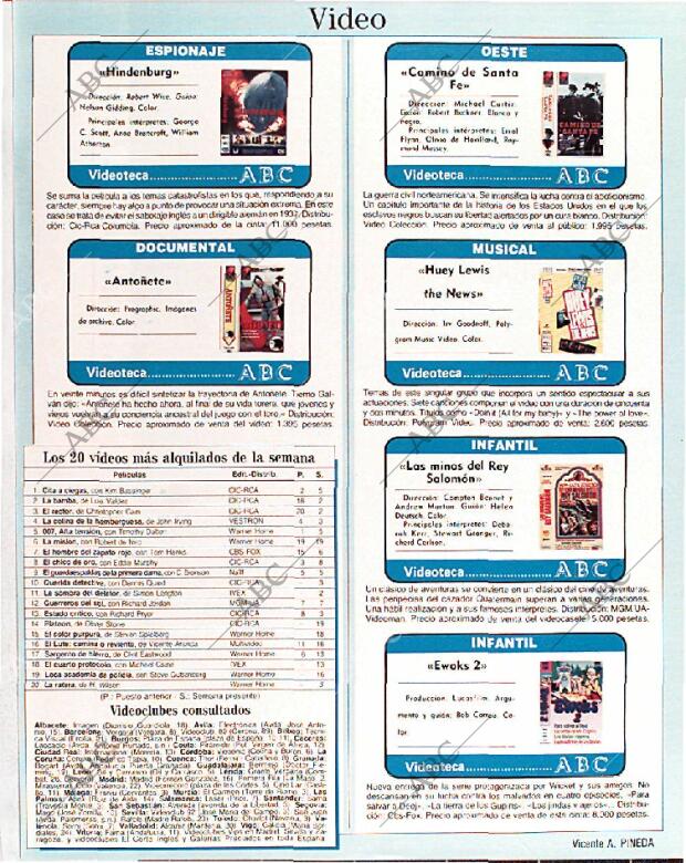 BLANCO Y NEGRO MADRID 10-07-1988 página 145