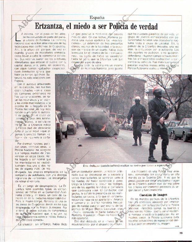 BLANCO Y NEGRO MADRID 10-07-1988 página 19