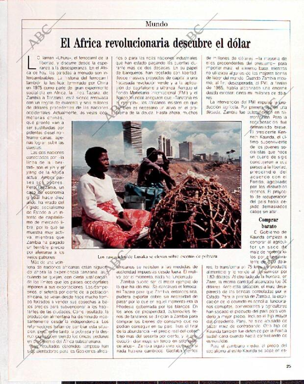 BLANCO Y NEGRO MADRID 10-07-1988 página 25