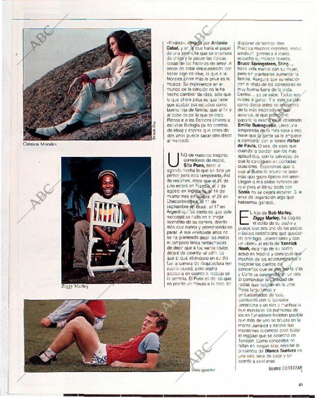 BLANCO Y NEGRO MADRID 10-07-1988 página 41