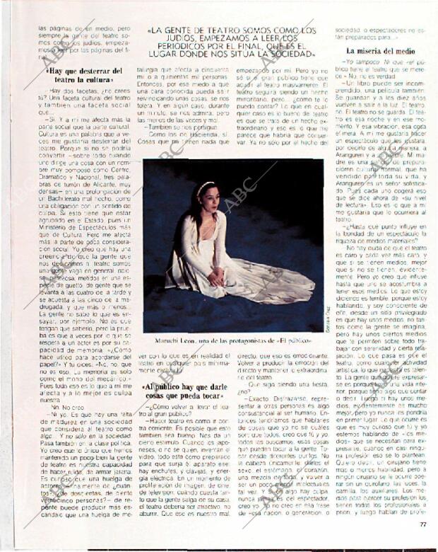 BLANCO Y NEGRO MADRID 10-07-1988 página 77