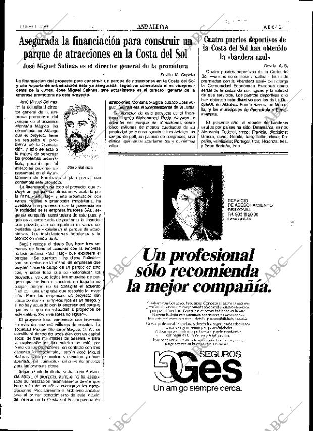 ABC SEVILLA 11-07-1988 página 27