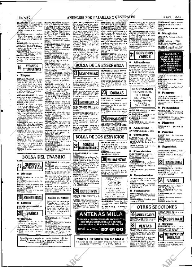 ABC SEVILLA 11-07-1988 página 84