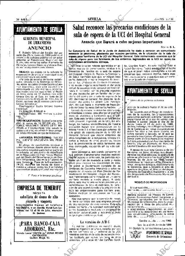 ABC SEVILLA 12-07-1988 página 38