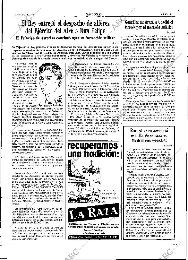 ABC SEVILLA 15-07-1988 página 21