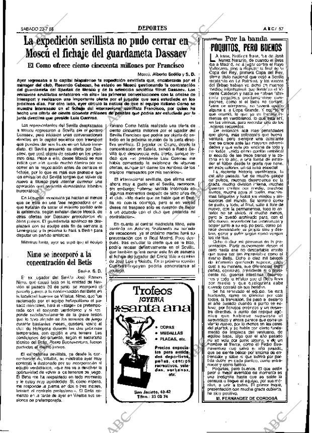 ABC SEVILLA 23-07-1988 página 65