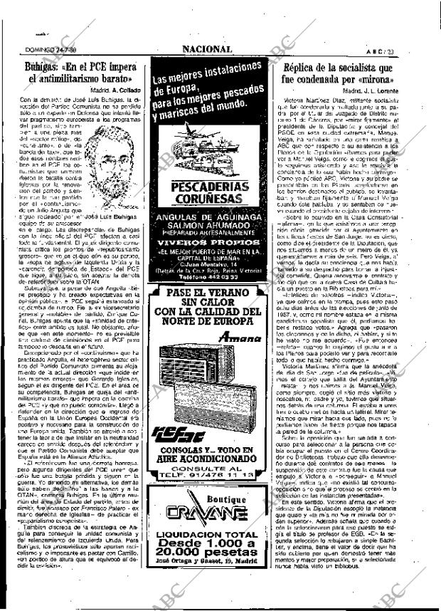 ABC MADRID 24-07-1988 página 23