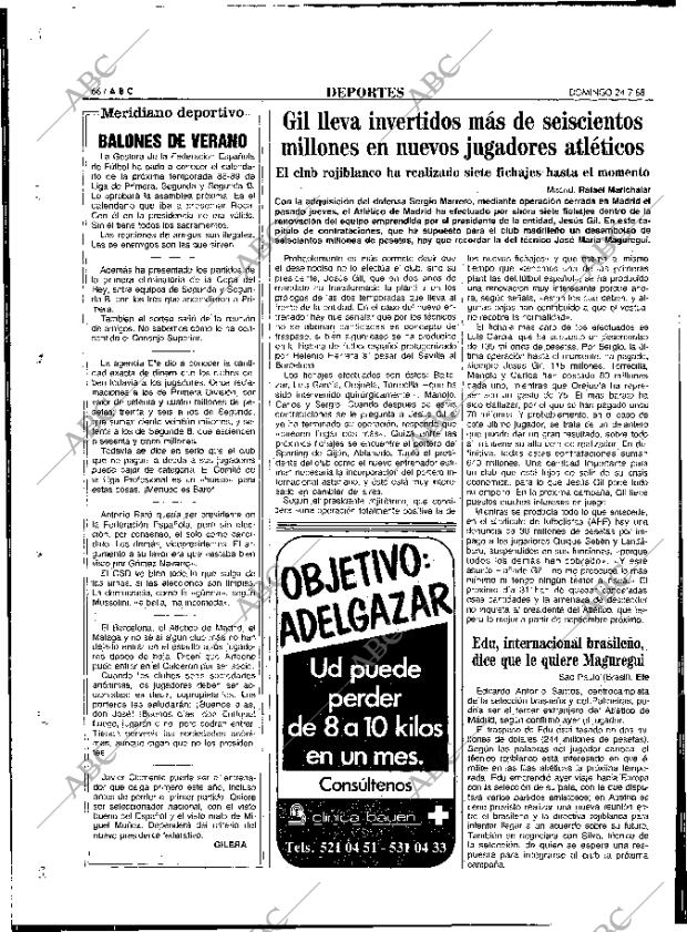 ABC MADRID 24-07-1988 página 66