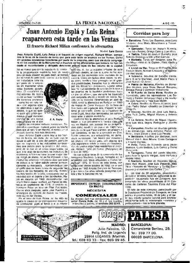 ABC MADRID 24-07-1988 página 85