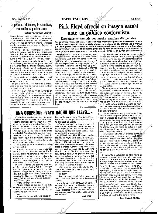 ABC MADRID 24-07-1988 página 89