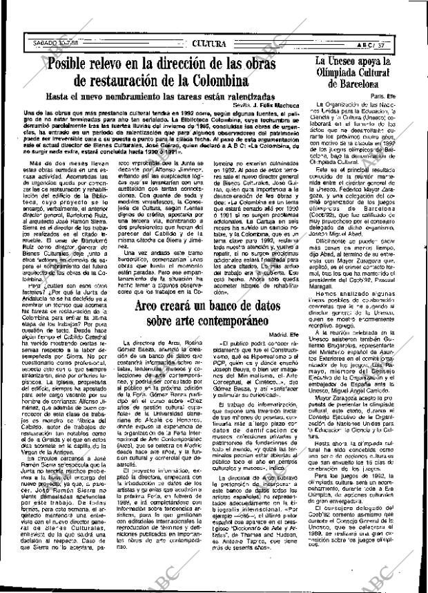 ABC SEVILLA 30-07-1988 página 45