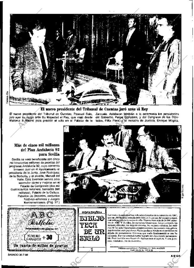 ABC SEVILLA 30-07-1988 página 5