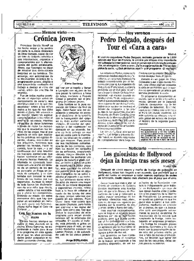 ABC MADRID 05-08-1988 página 67