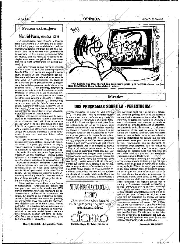 ABC MADRID 10-08-1988 página 14