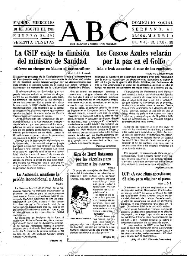 ABC MADRID 10-08-1988 página 9