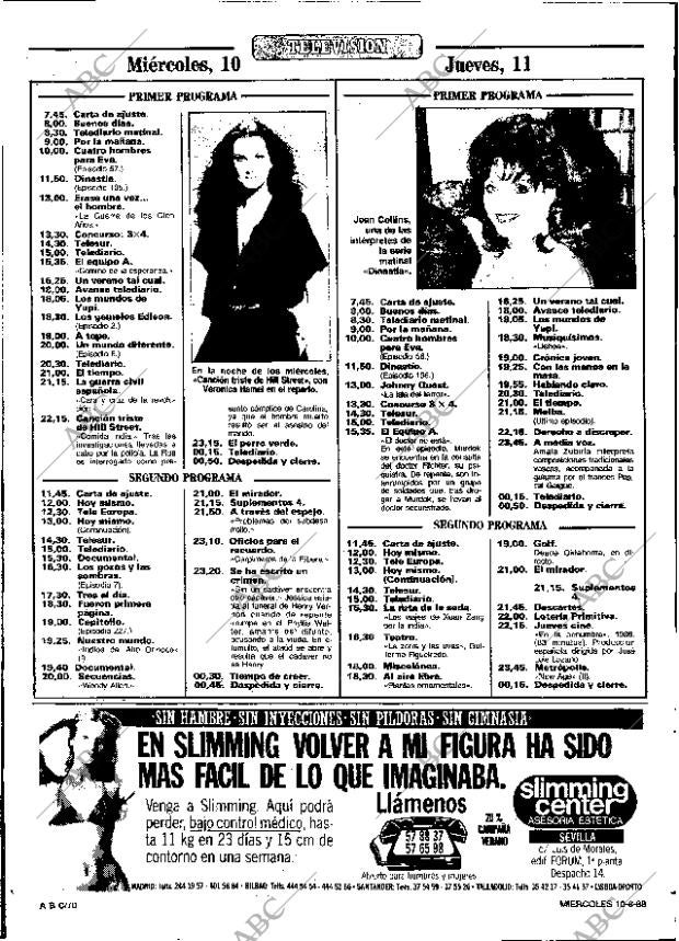 ABC SEVILLA 10-08-1988 página 70