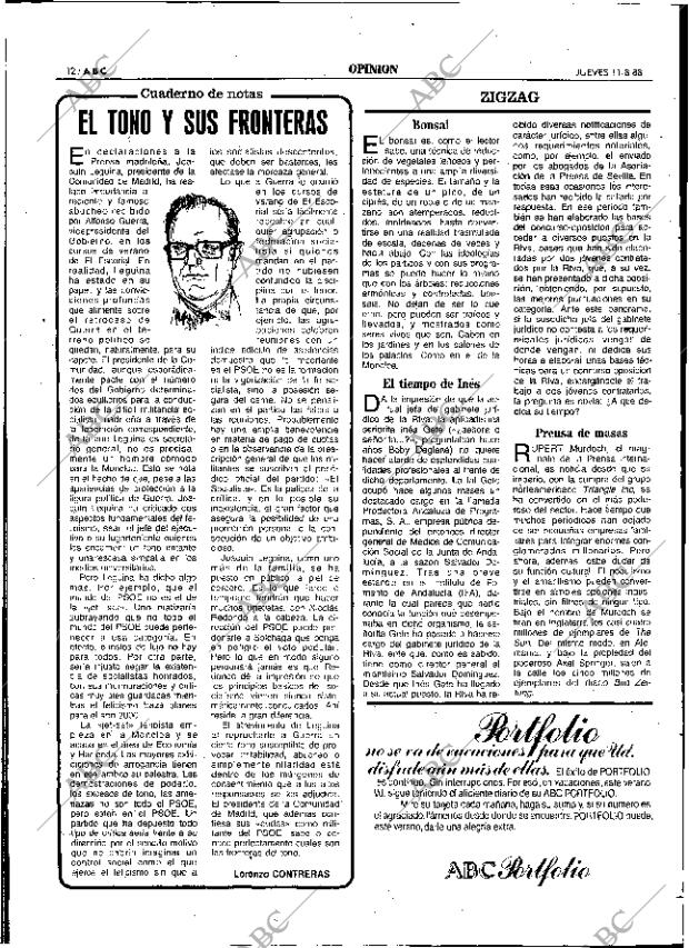 ABC SEVILLA 11-08-1988 página 12