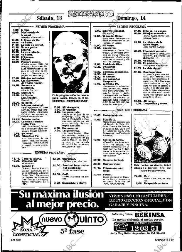 ABC SEVILLA 13-08-1988 página 70