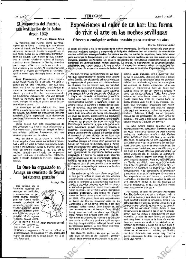 ABC SEVILLA 15-08-1988 página 38