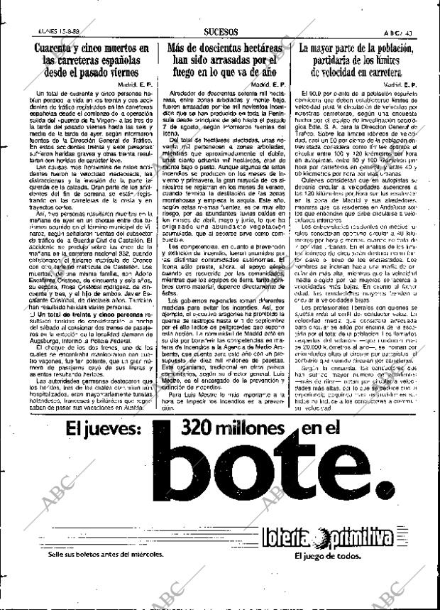ABC SEVILLA 15-08-1988 página 43