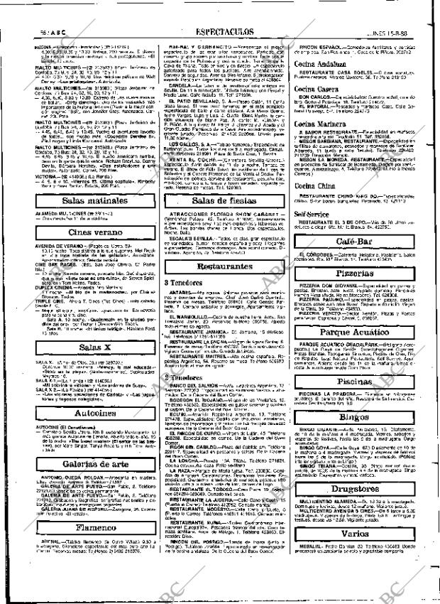 ABC SEVILLA 15-08-1988 página 58