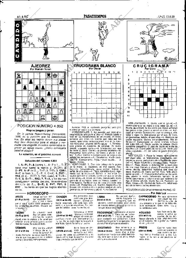 ABC SEVILLA 15-08-1988 página 64