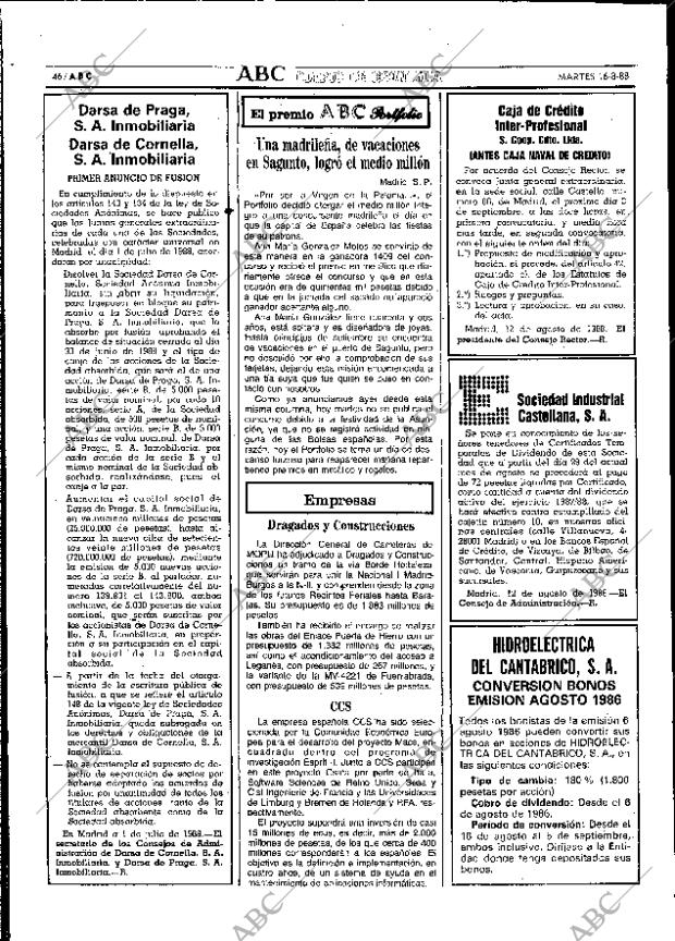 ABC SEVILLA 16-08-1988 página 46