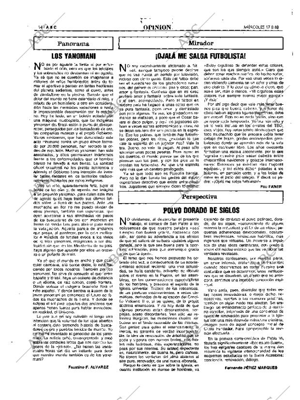 ABC MADRID 17-08-1988 página 14