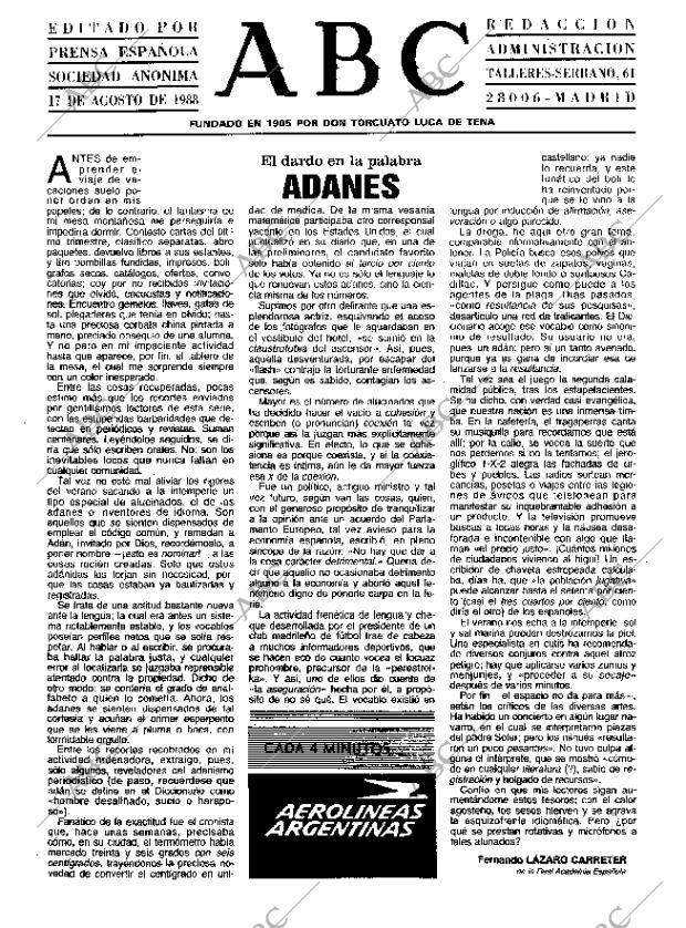 ABC MADRID 17-08-1988 página 3