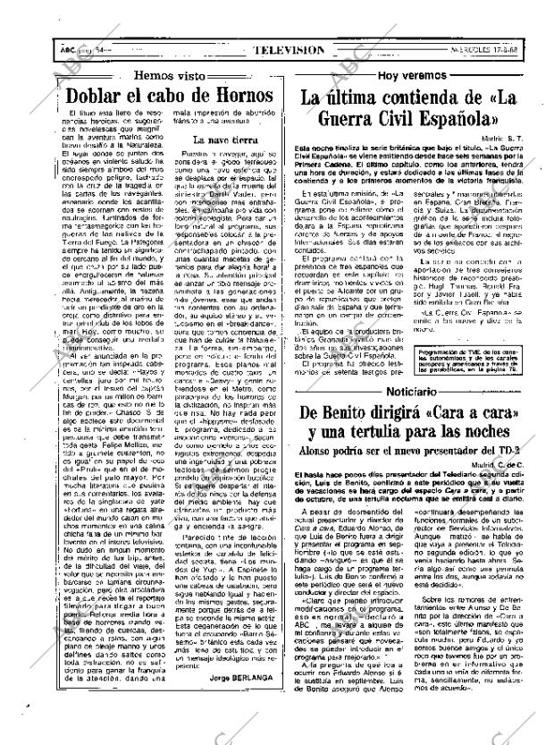 ABC MADRID 17-08-1988 página 54