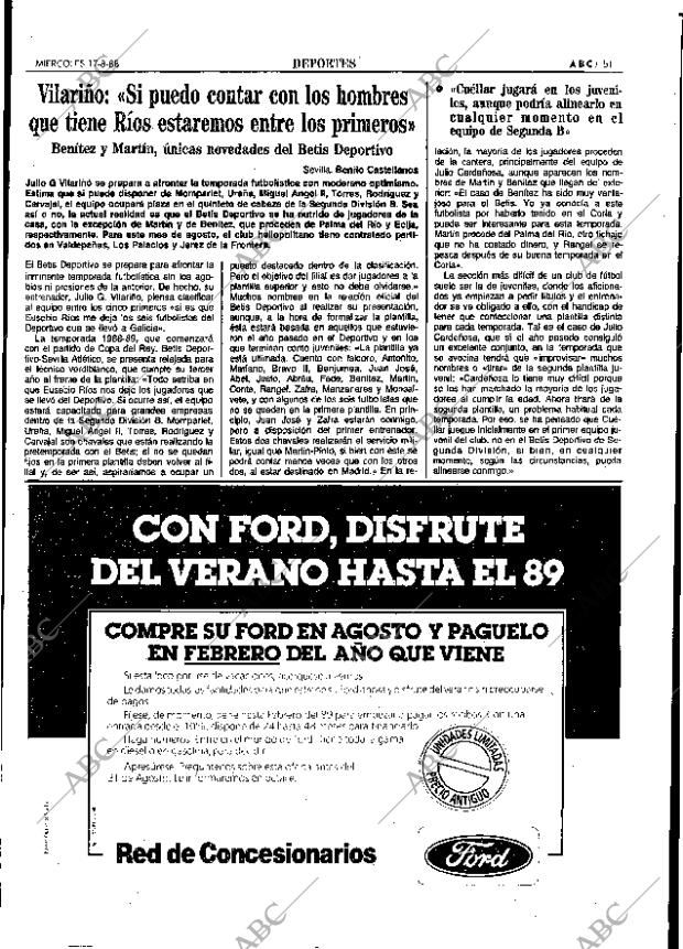 ABC SEVILLA 17-08-1988 página 51