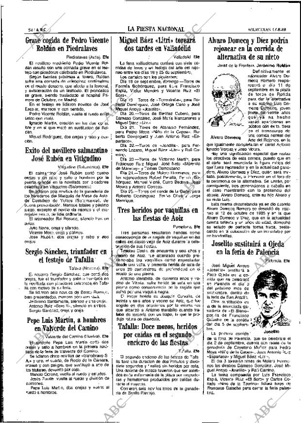 ABC SEVILLA 17-08-1988 página 54