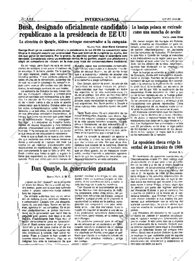 ABC MADRID 18-08-1988 página 20