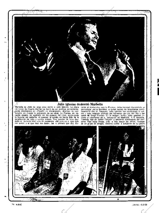 ABC MADRID 18-08-1988 página 74