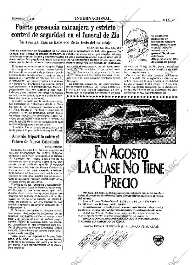 ABC MADRID 21-08-1988 página 27