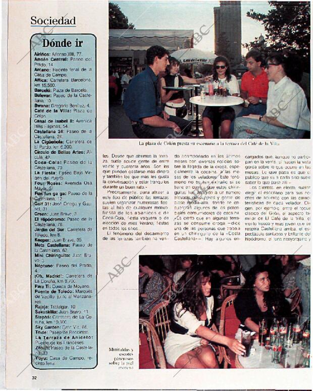 BLANCO Y NEGRO MADRID 21-08-1988 página 32