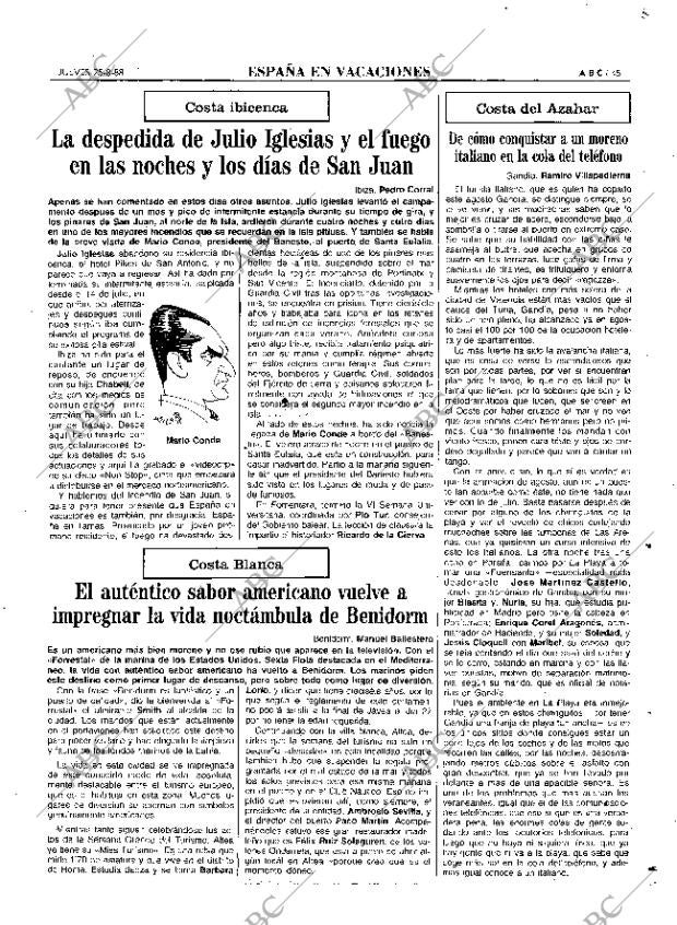 ABC MADRID 25-08-1988 página 45